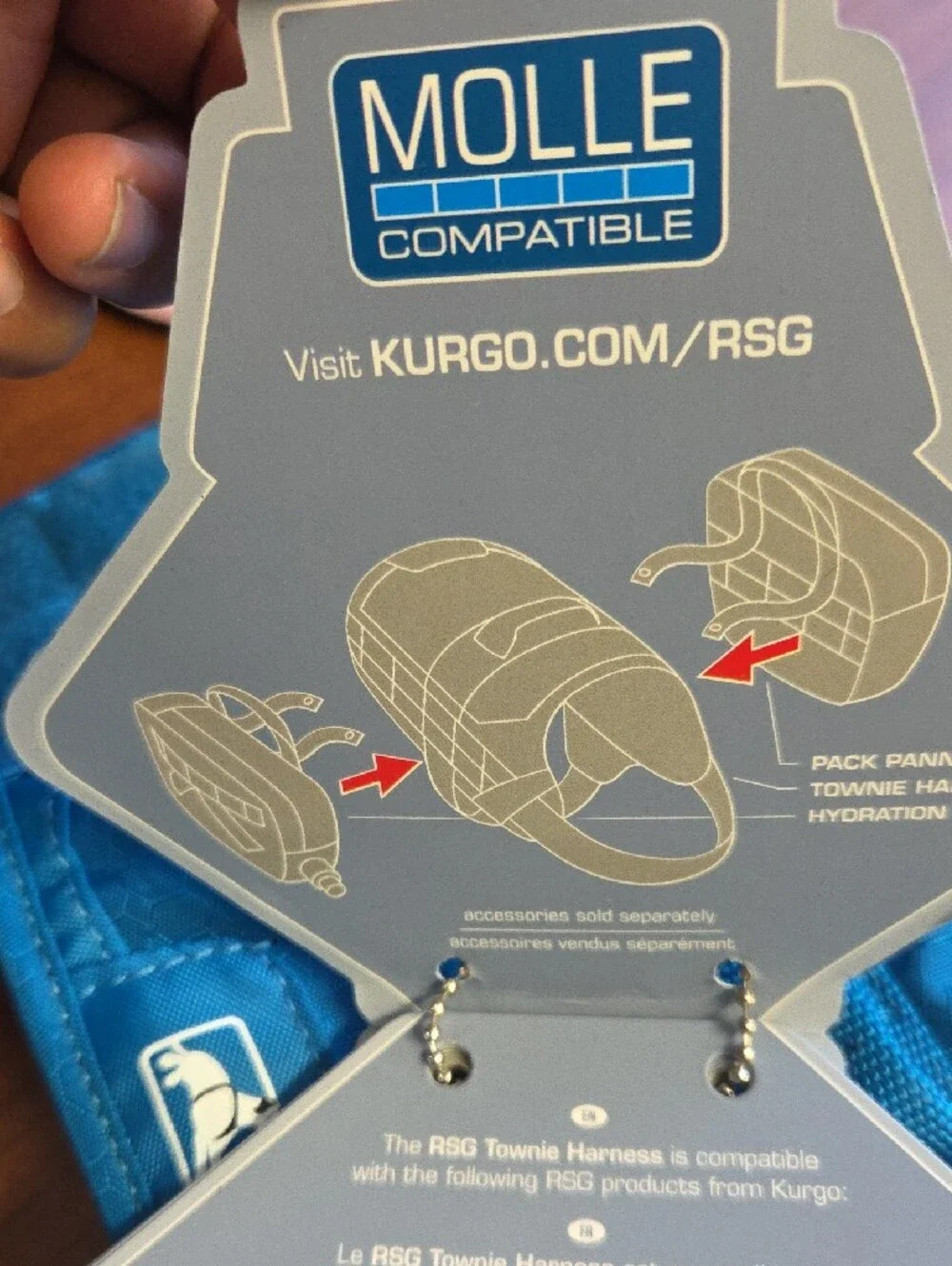 Kurgo Townie Harness Teal Blue Dog Harness